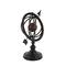 17" Brown Metal Industrial Armillary Sphere Sculpture